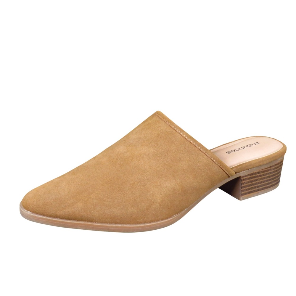 Maurices SuperCush Bailey Women Slip On Mule 10 Professional Tan Faux Suede
